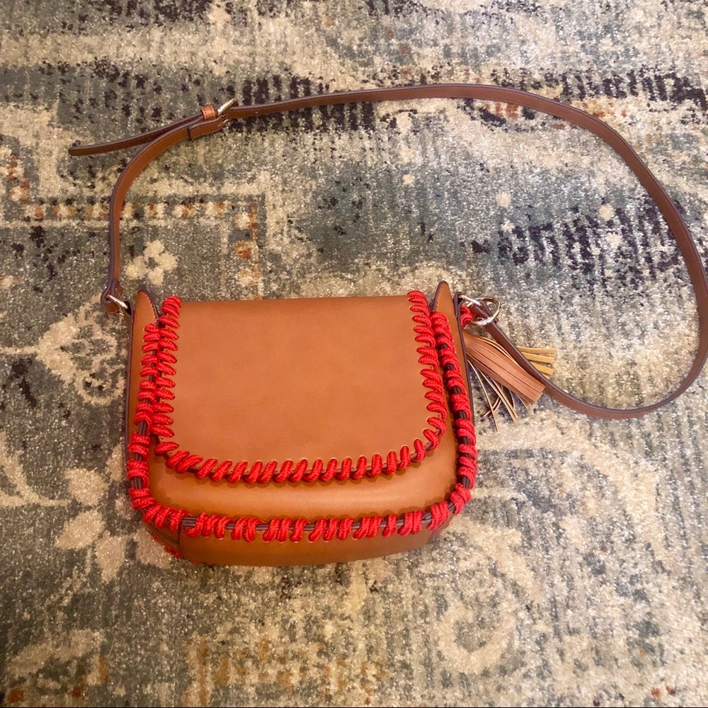 Steve Madden | Brown Purse Red Rope